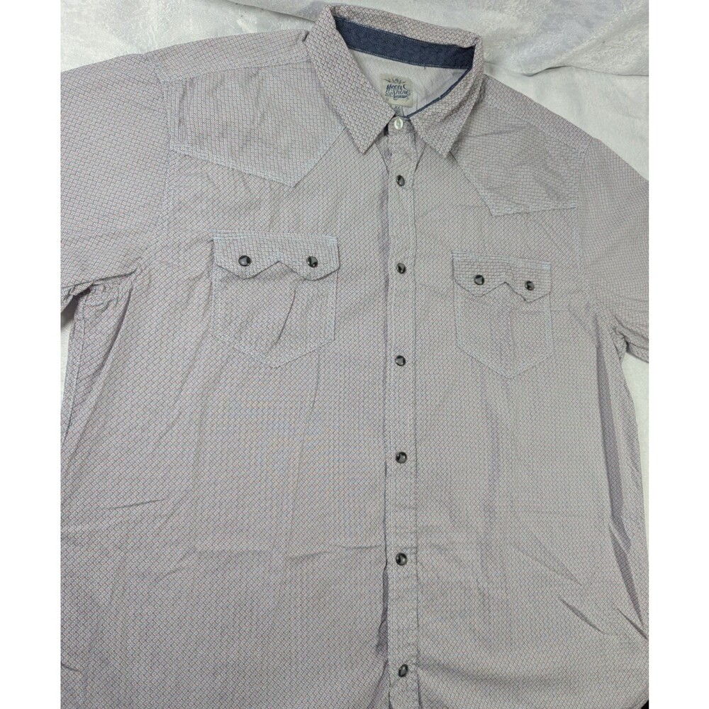 Moon Shine Spirit Brad Paisley Mens XL Western Peral Snap Shirt Short Sleeve